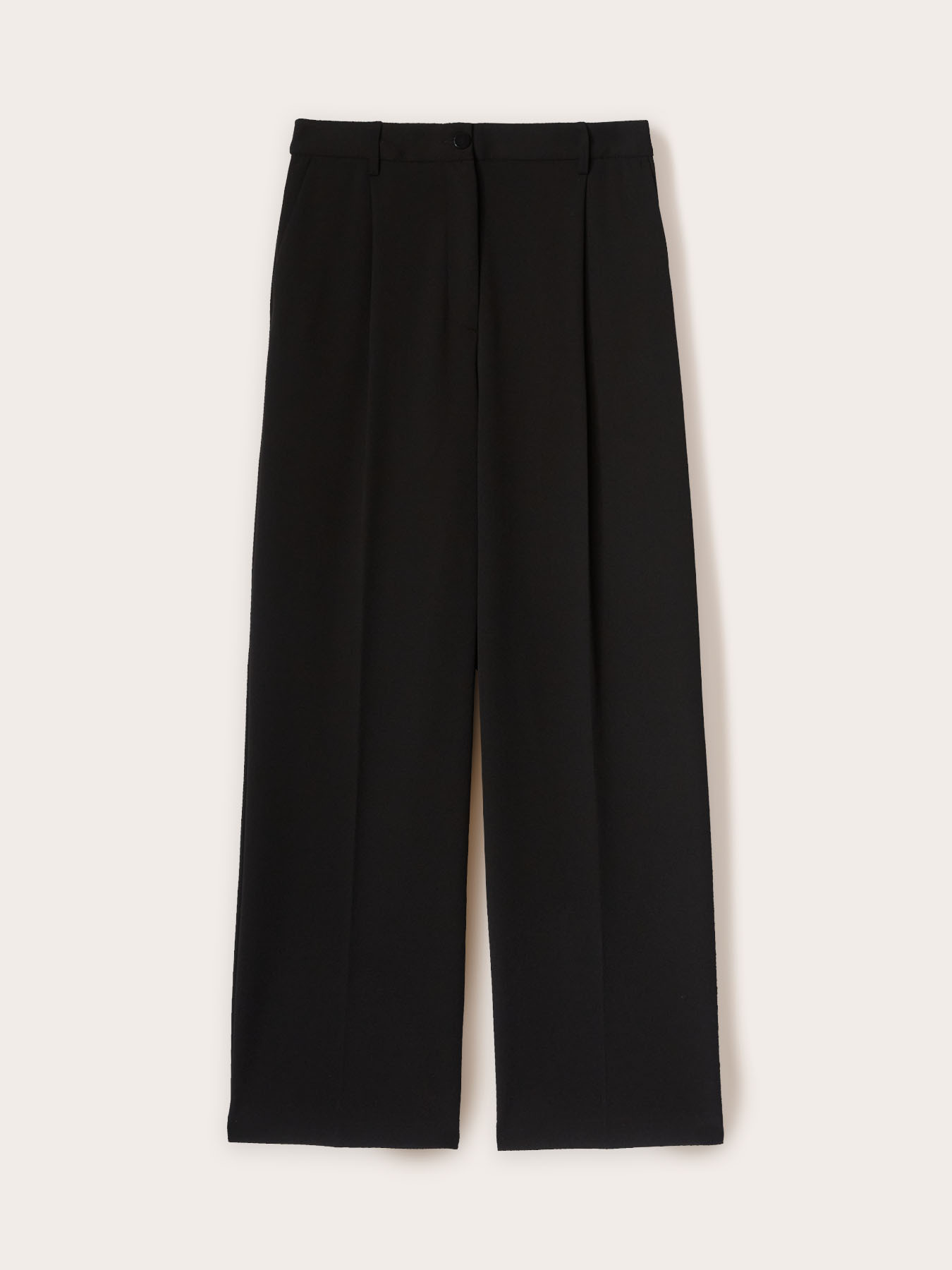 Palazzo trousers with pleats image number 4