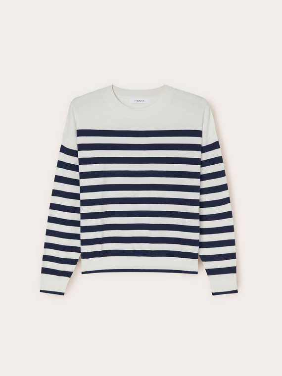 Pullover in maglia a righe