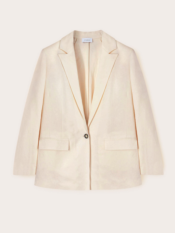 Blazer monopetto con martingala