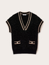 Maglia traforata con micro paillettes image number 4