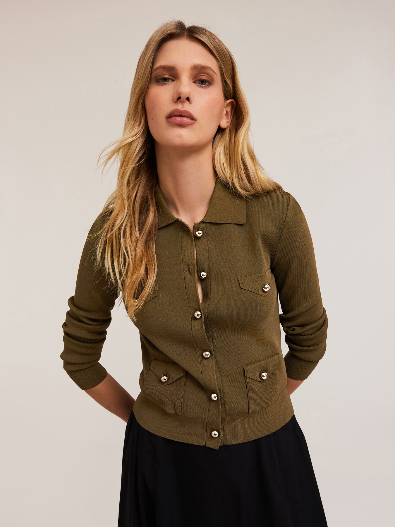 Strick-Cardigan mit Taschen image number 2