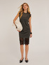 Knit dress with lace trims image number 0