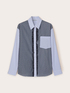 Striped shirt with plumetis tulle image number 4