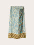 Ethnic print pareo skirt image number 4