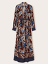 Vestito lungo in viscosa fantasia foulard image number 4