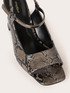 Snakeskin print sandals image number 3
