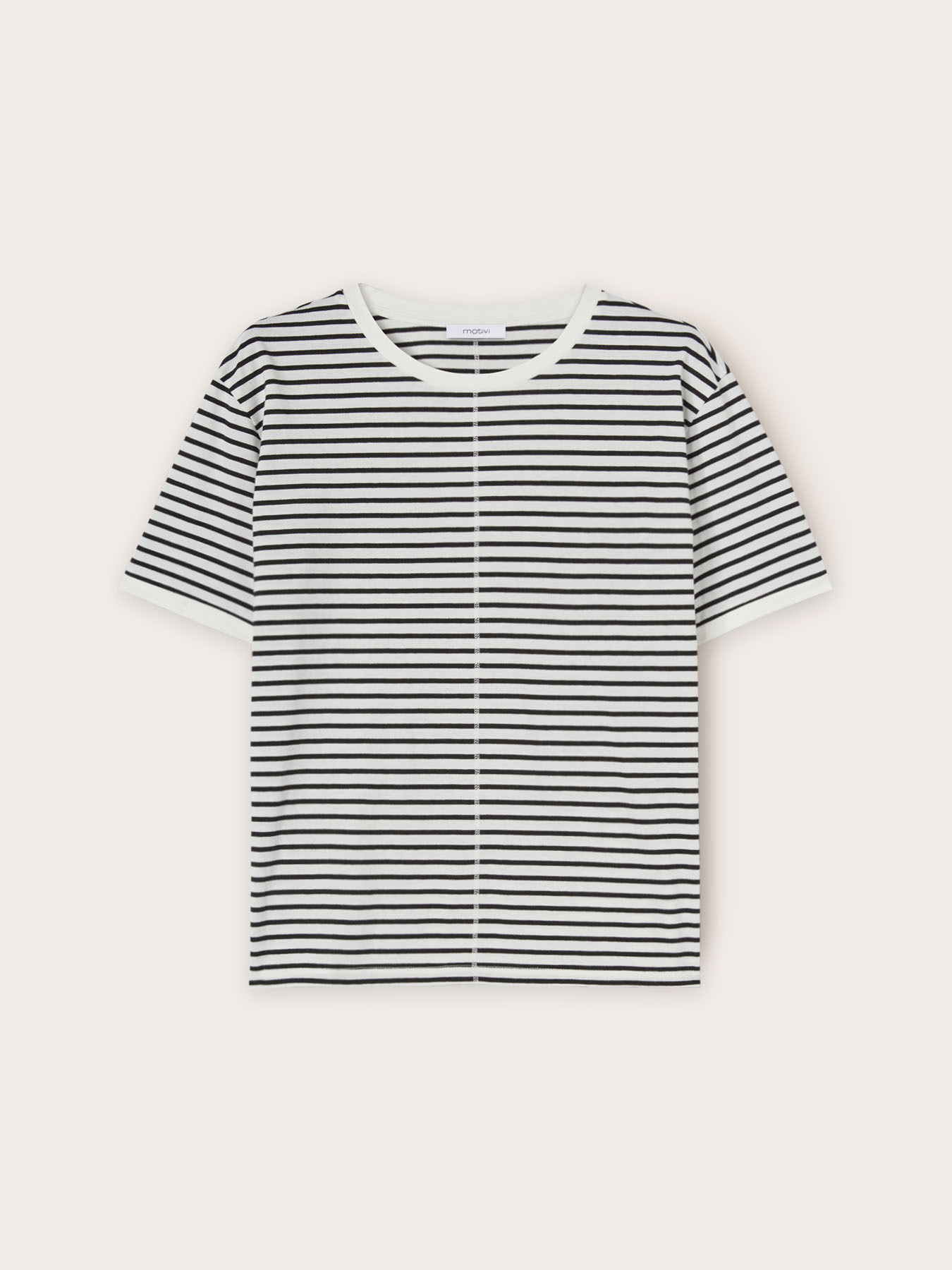 Striped cotton T-shirt image number 4