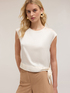 Blusa in raso con nodo image number 2