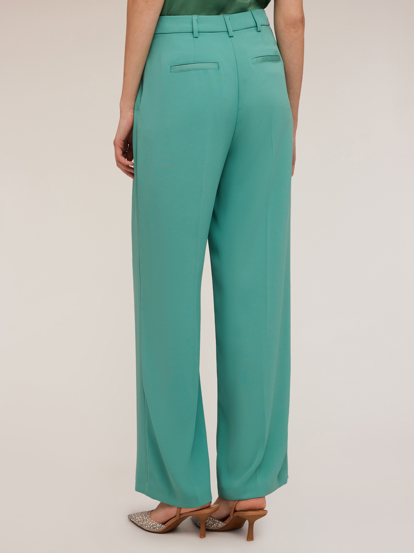 Palazzo-Hose Satin mit seitlichem Piping image number 2