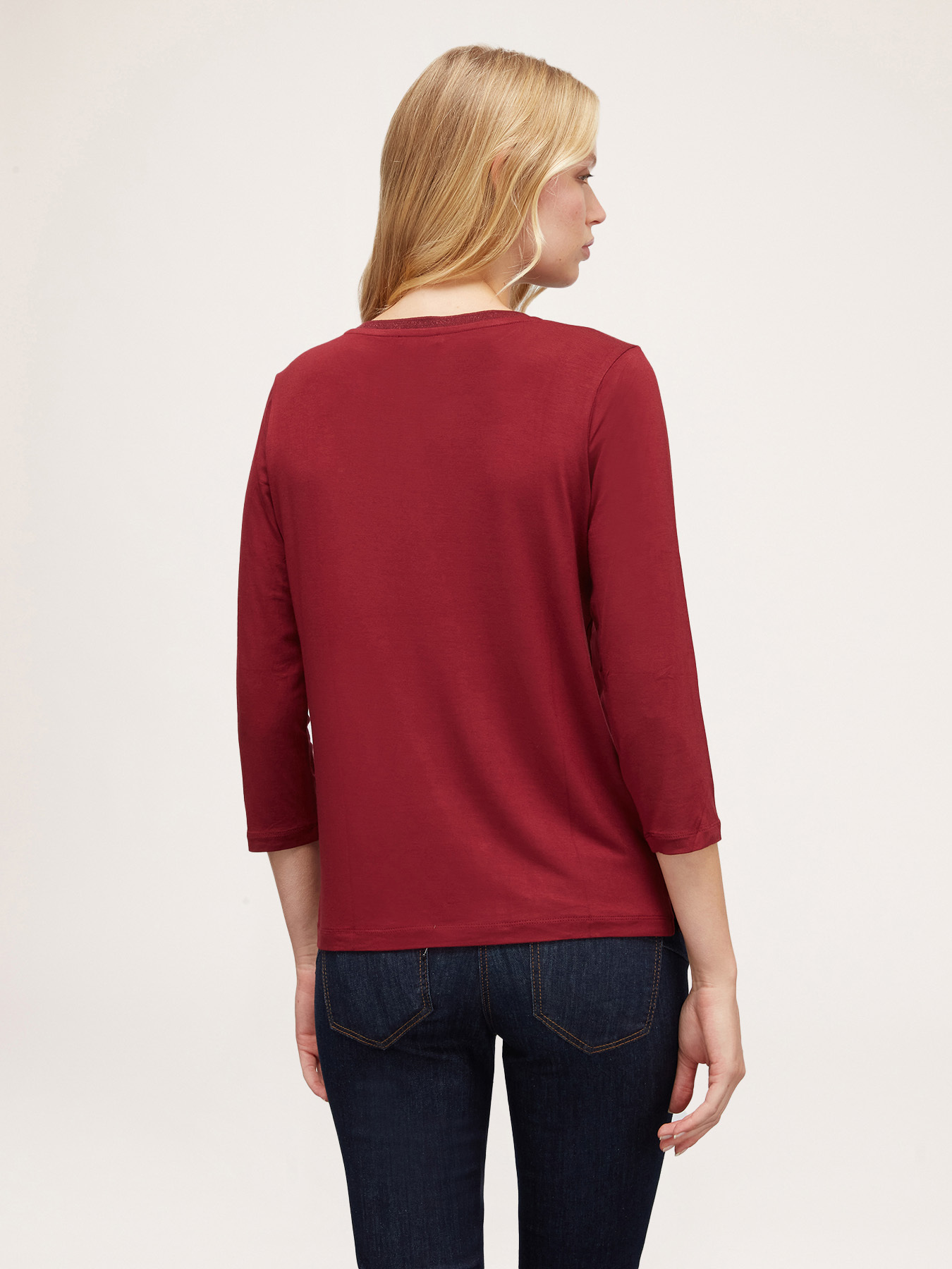 Tricou basic din două materiale image number 1