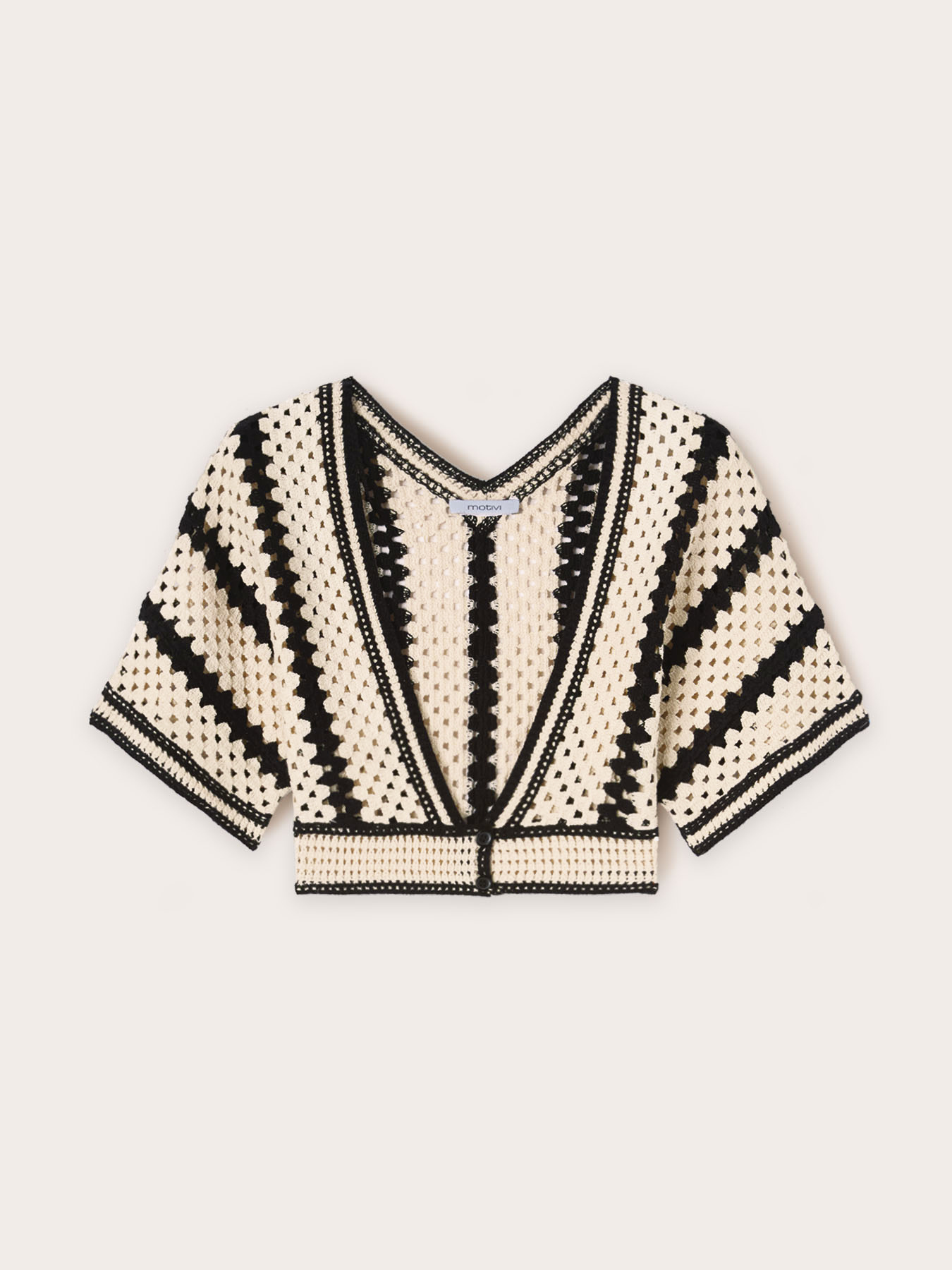 Bolero corto de punto crochet image number 1