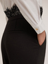 Pantaloni flare in tessuto compatto image number 3