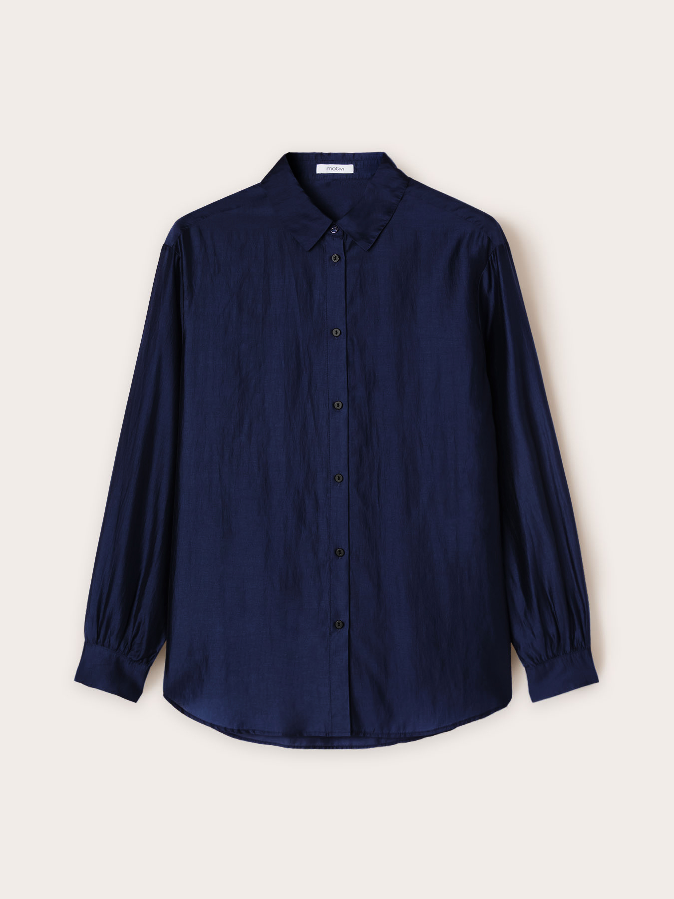 Camicia misto lyocell tinta unita image number 4