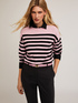 Striped knit pullover image number 0