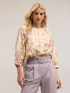 Oversize-Bluse aus Baumwollmusselin mit Blumenmuster image number 2