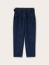 Jeans balloon fit con cintura misto lyocell image number 4