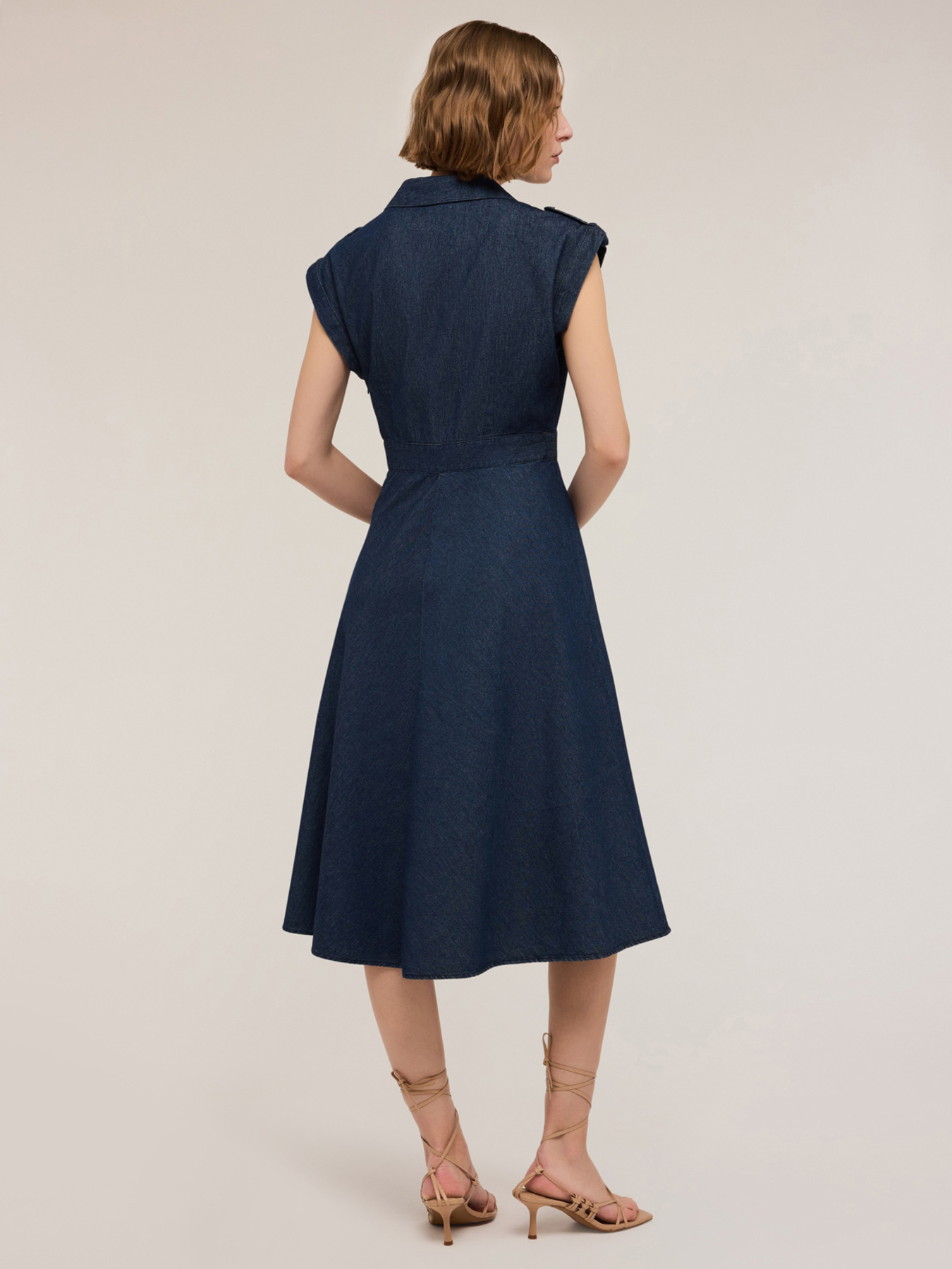 Vestito chemisier misto lyocell image number 1