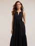 Maxi-Kleid aus Baumwolle mit Volant image number 3