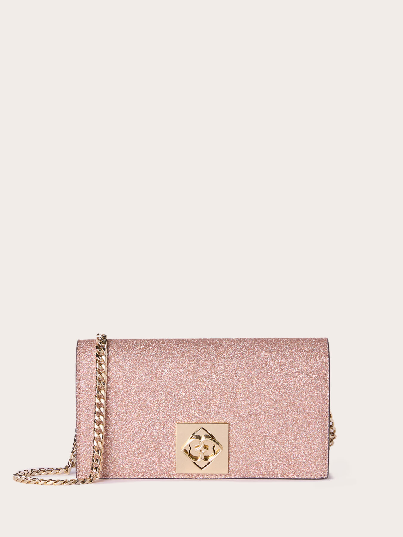 Wallet Bag aus glitzerbeschichtetem Stoff image number 1