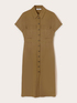 Lyocell blend shirt dress image number 4