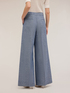 Pantaloni wide effetto denim image number 1
