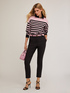 Striped knit pullover image number 2