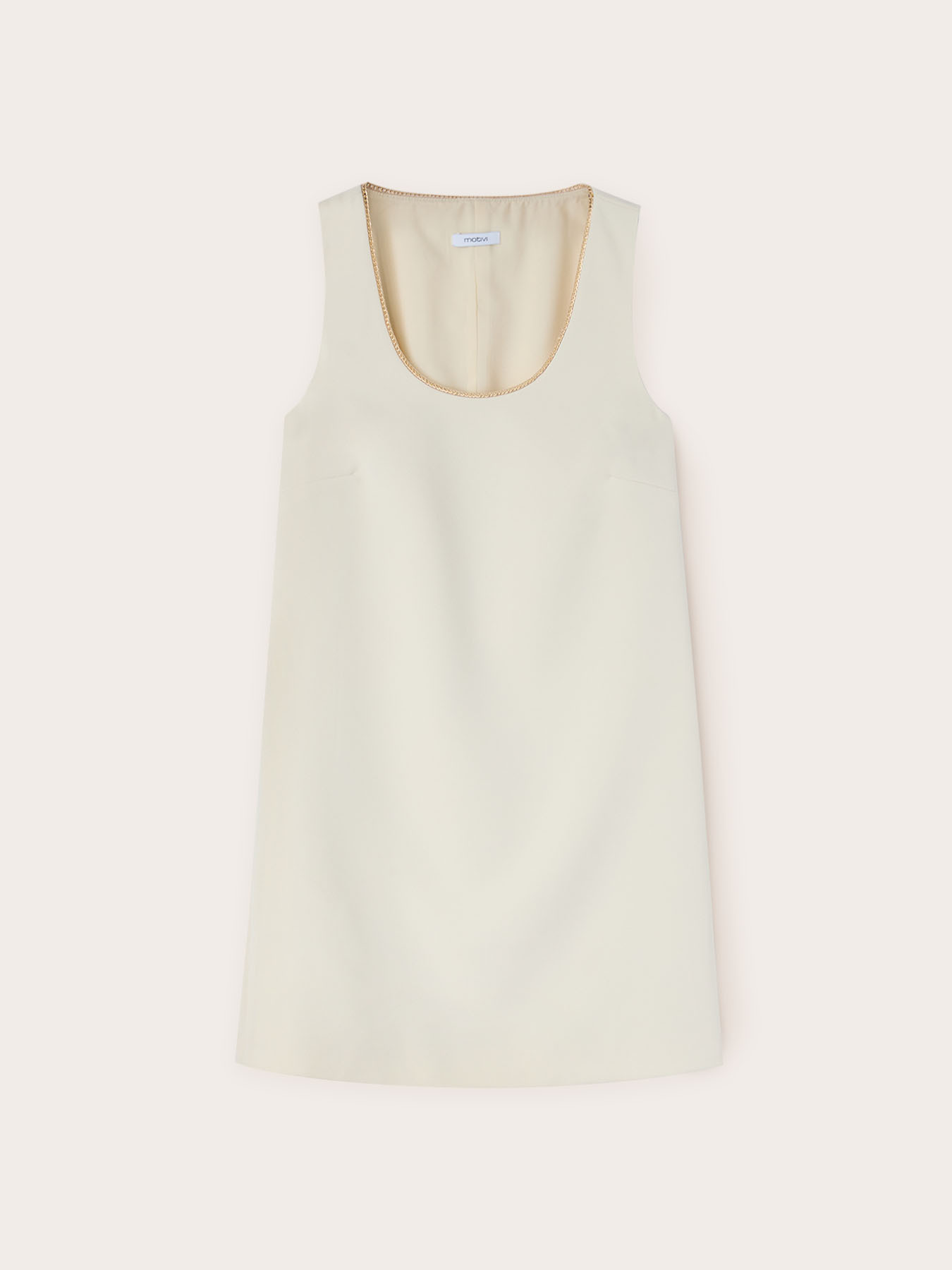 Vestido de tubo con detalle de cadena met&aacute;lica image number 4