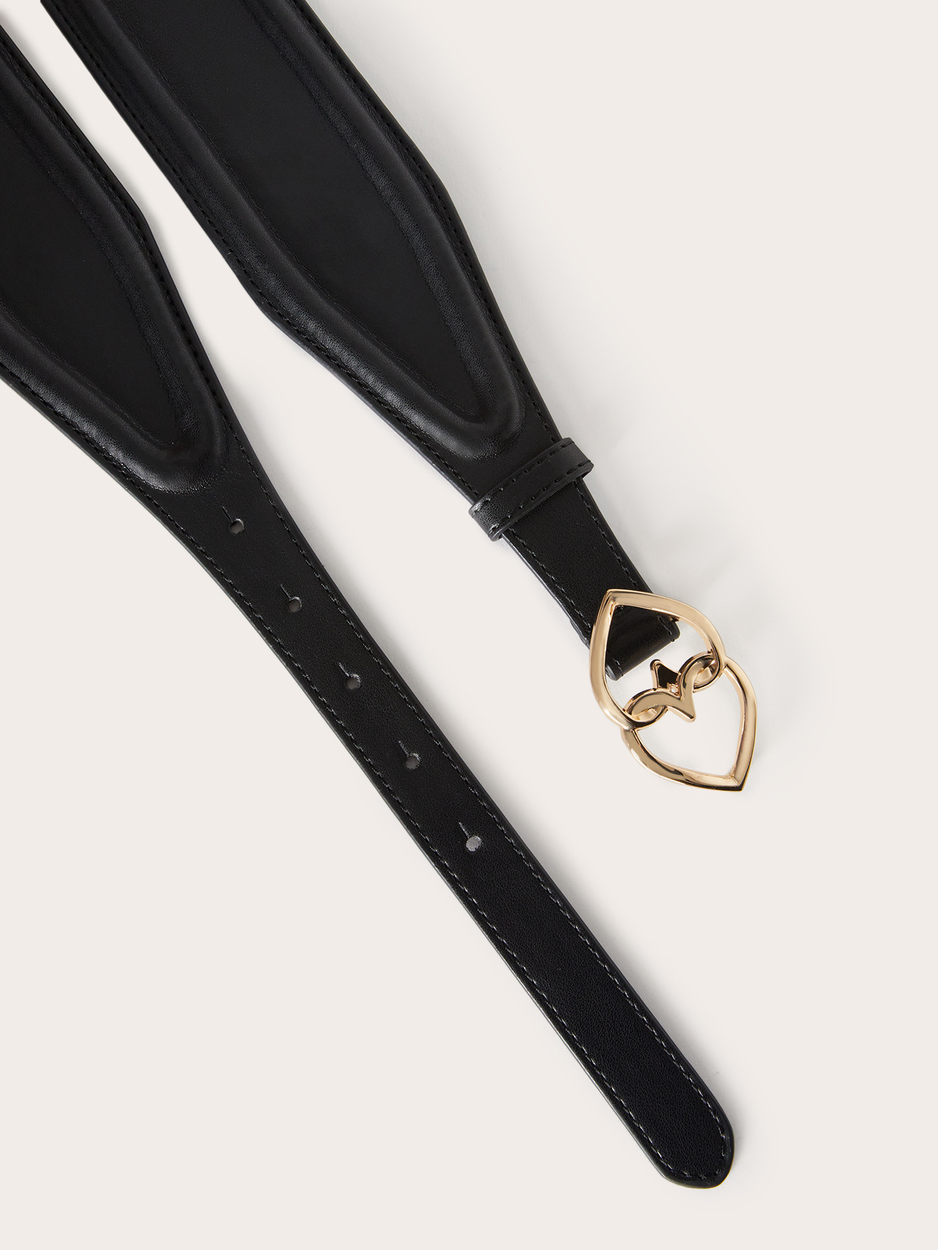 Ceinture large avec boucle Double Love image number 1