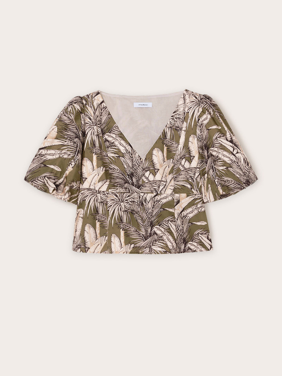 Top peplo mangas cortas fantas&iacute;a jungla