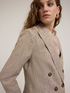 Zweireihiger Blazer mit Nadelstreifen aus Leinen image number 3
