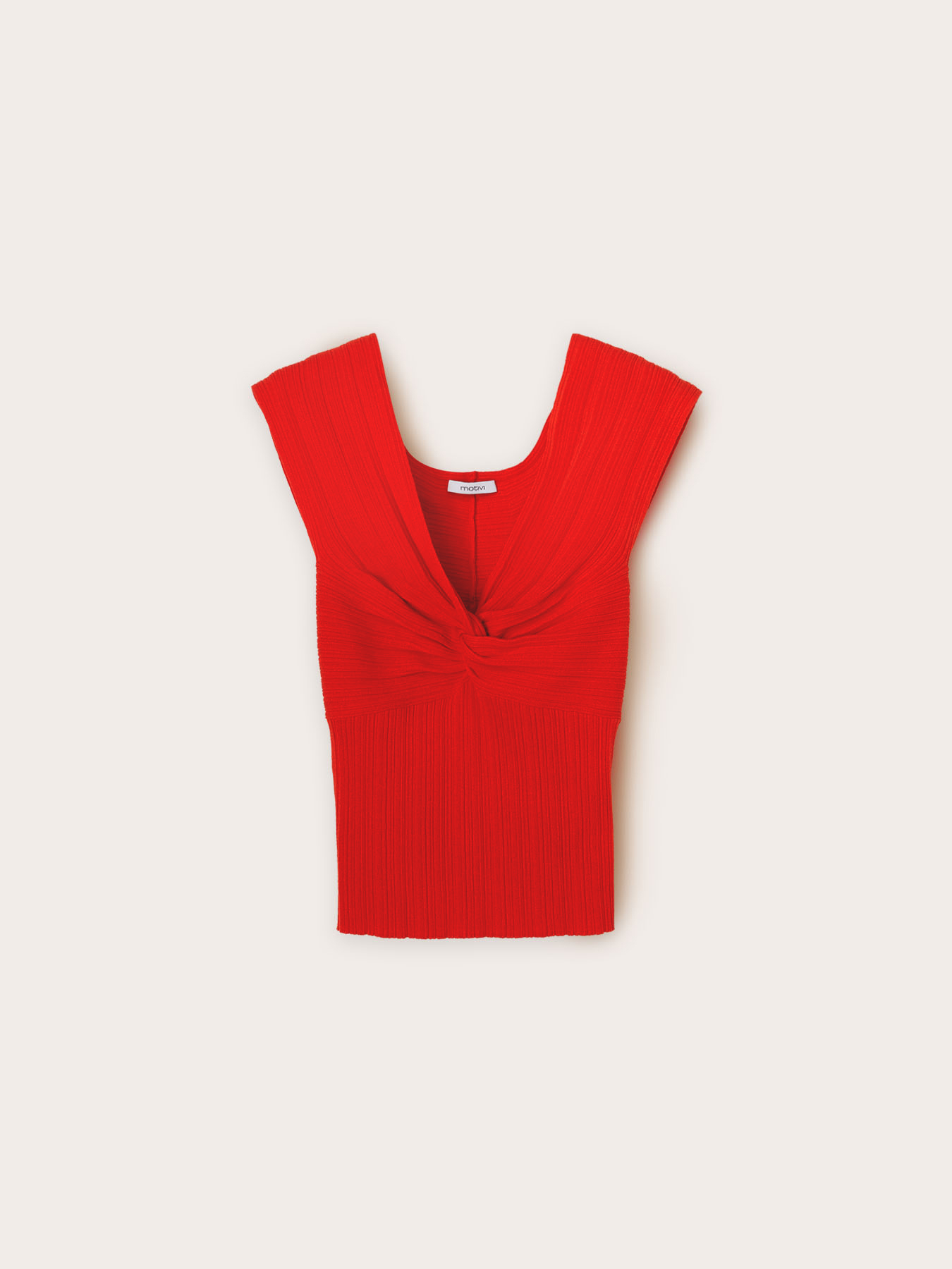 Knit t-shirt with knot image number 4