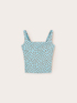 Polka dot bustier top with cut-out back image number 4