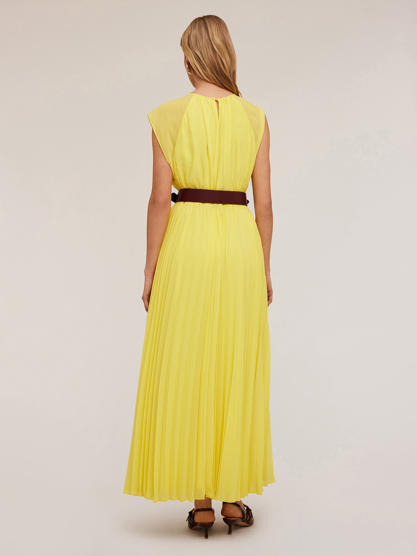 Pleated long dress image number 1
