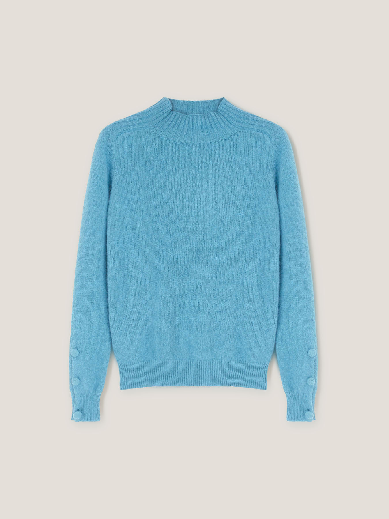 Angora blend turtleneck sweater image number 3
