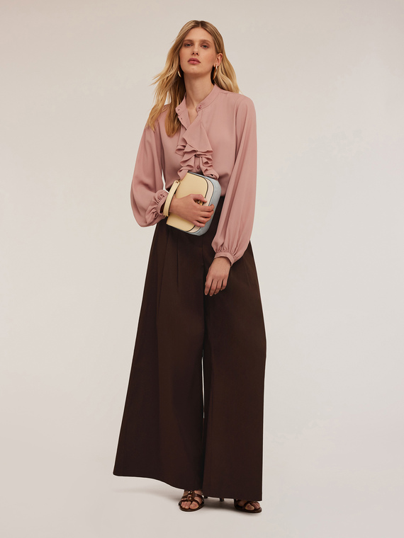 Palazzo-Hose aus Baumwolle