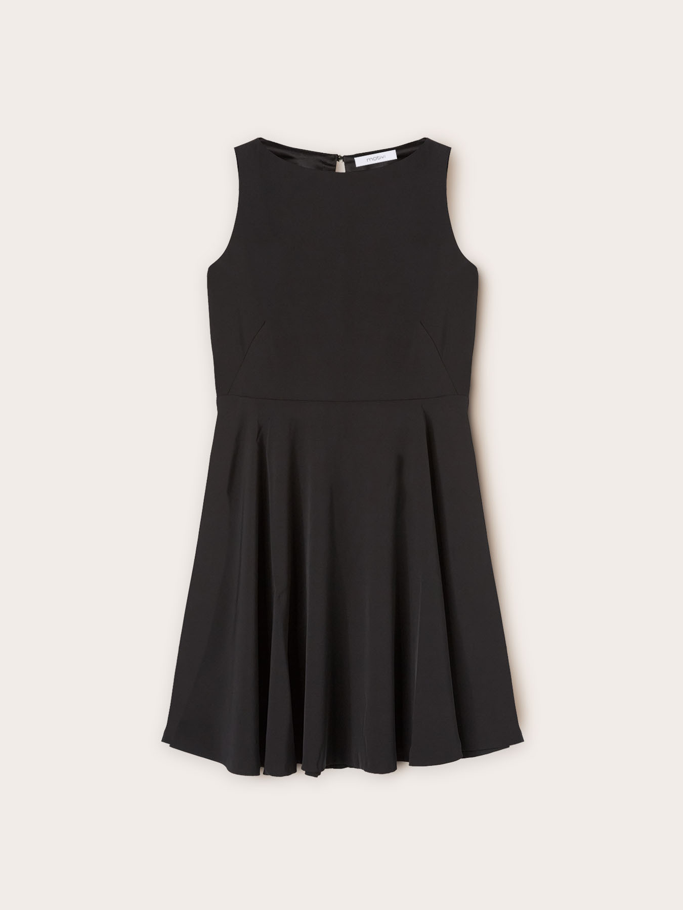 Crepe fabric mini dress image number 4