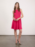 Rochie mini din material crep image number 3