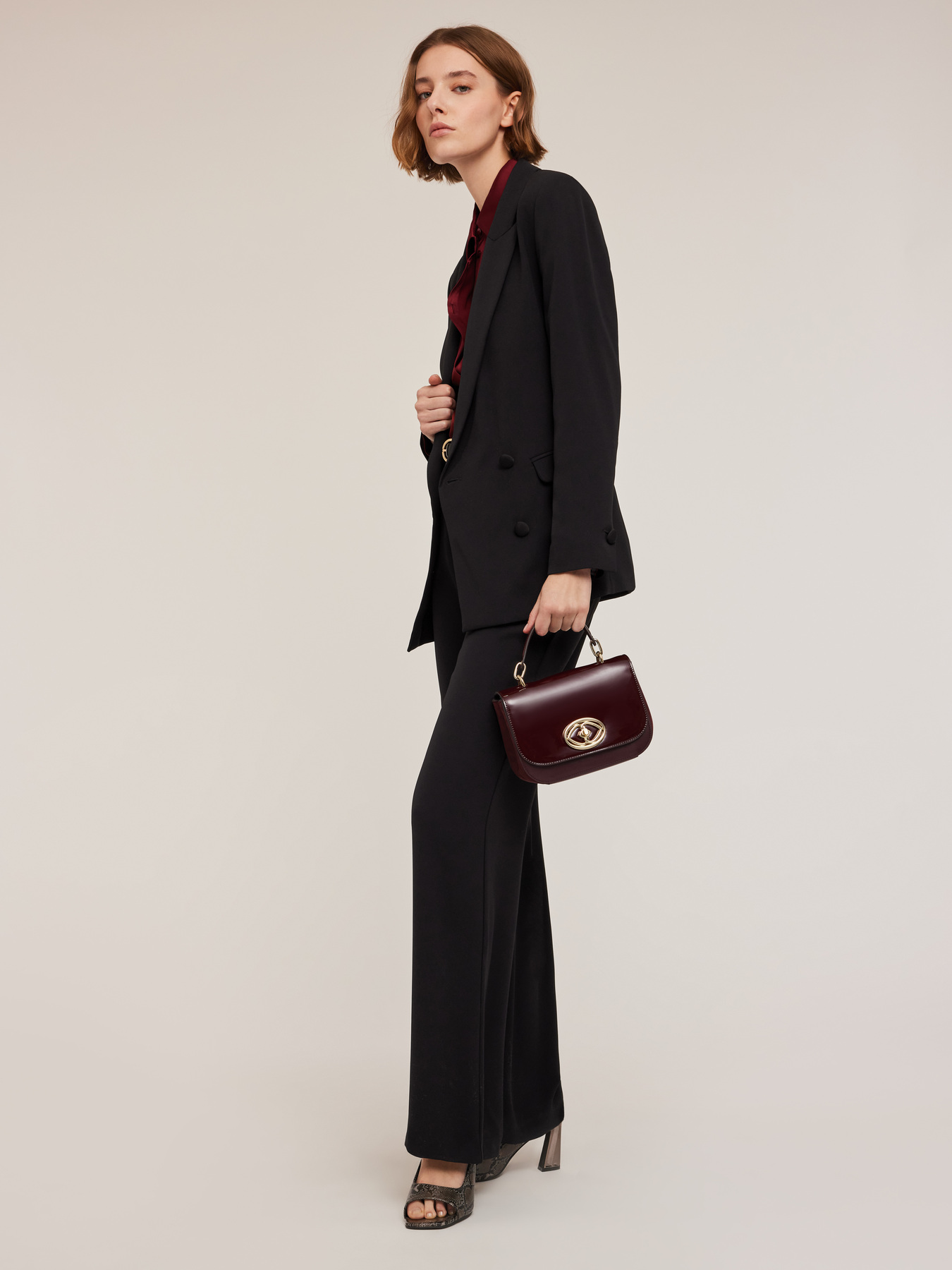 Envers satin palazzo trousers image number 0