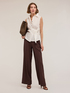 Satin palazzo trousers image number 0