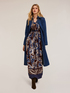 Vestito lungo in viscosa fantasia foulard image number 2