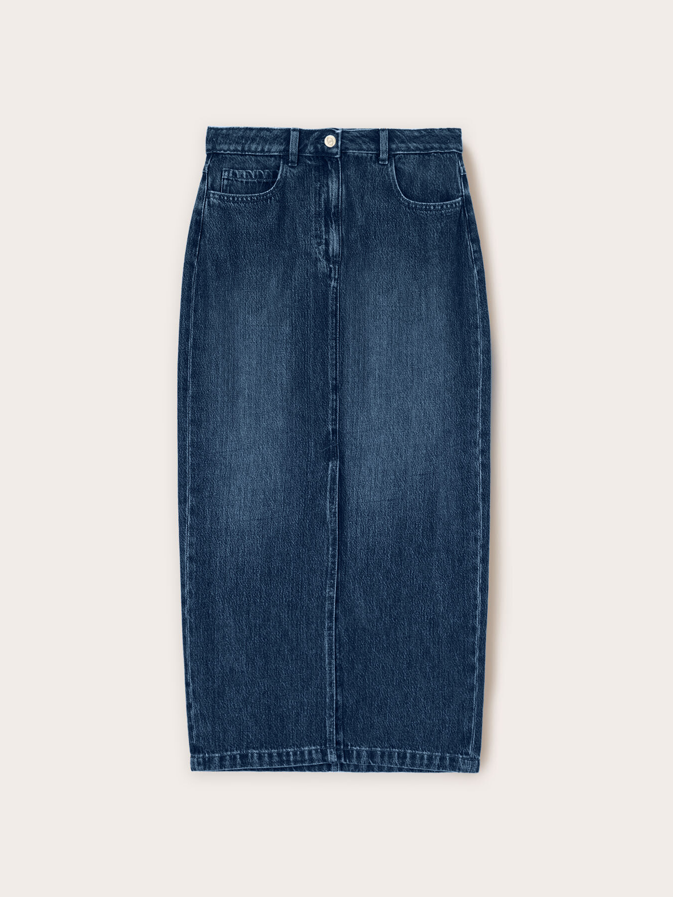 Denim midiskirt image number 4