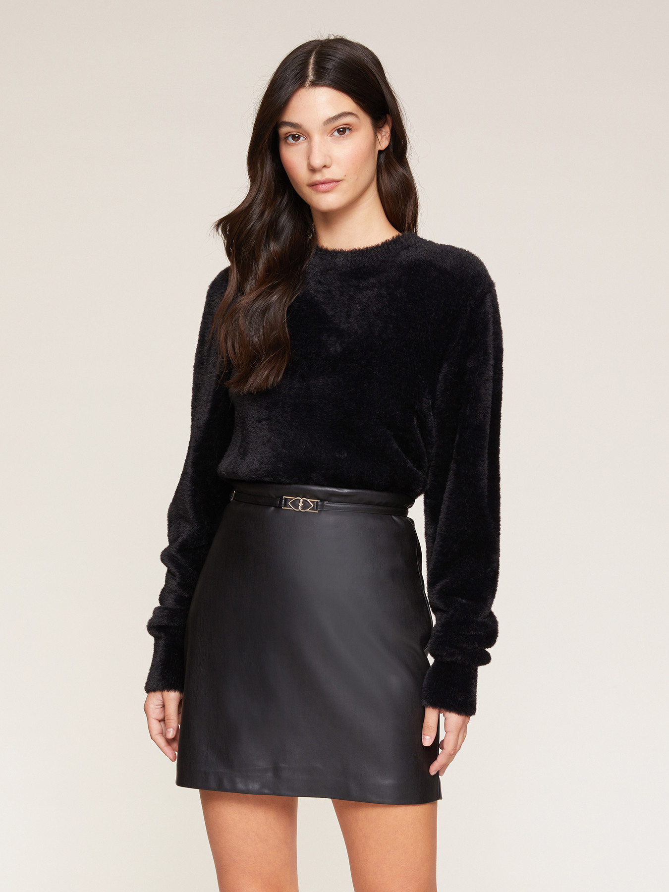 Fur effect pullover image number 0