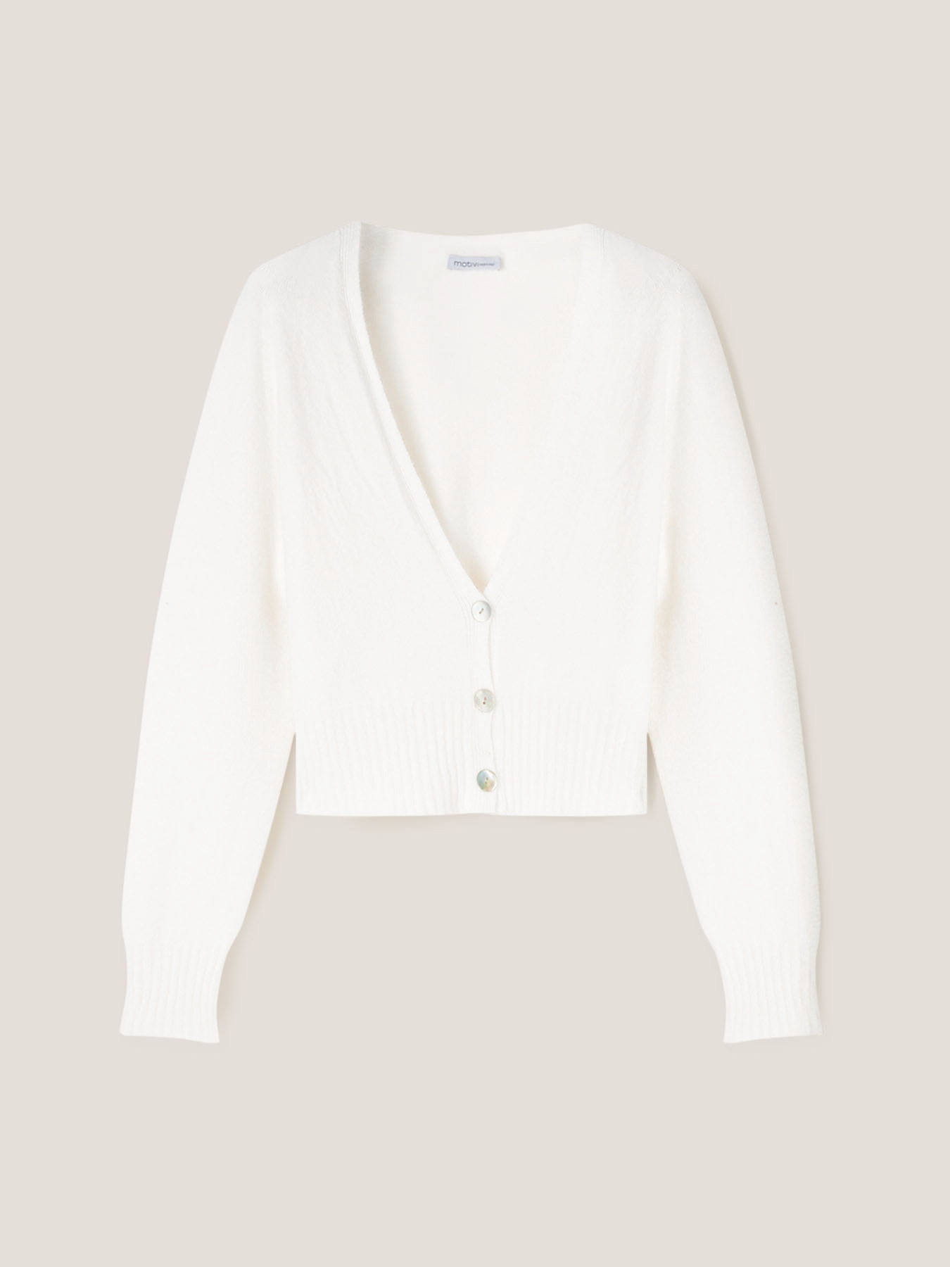 Short knit cardigan image number 3