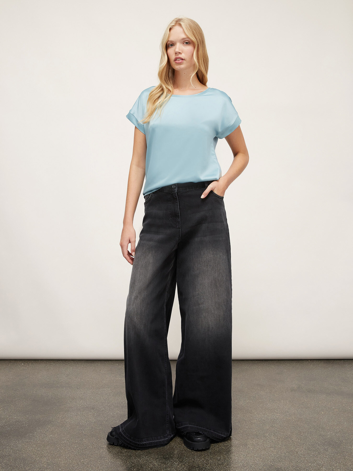 Tricou din două materiale image number 3