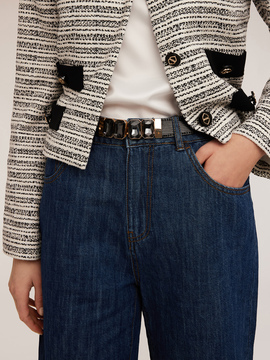 Belt with stones