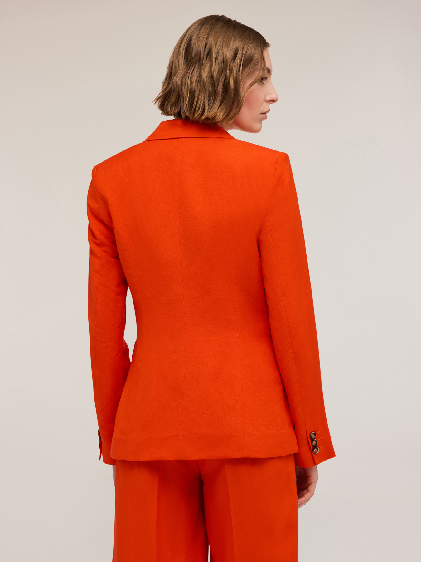 Einreihiger Blazer aus Leinengemisch image number 1