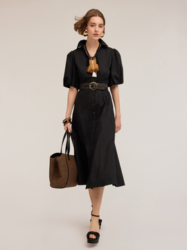 Robe chemisier en popeline