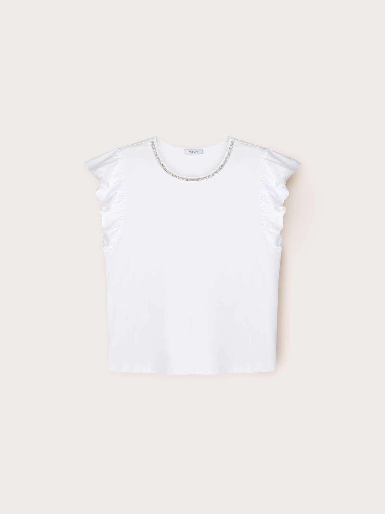 Camiseta con escote joya image number 4