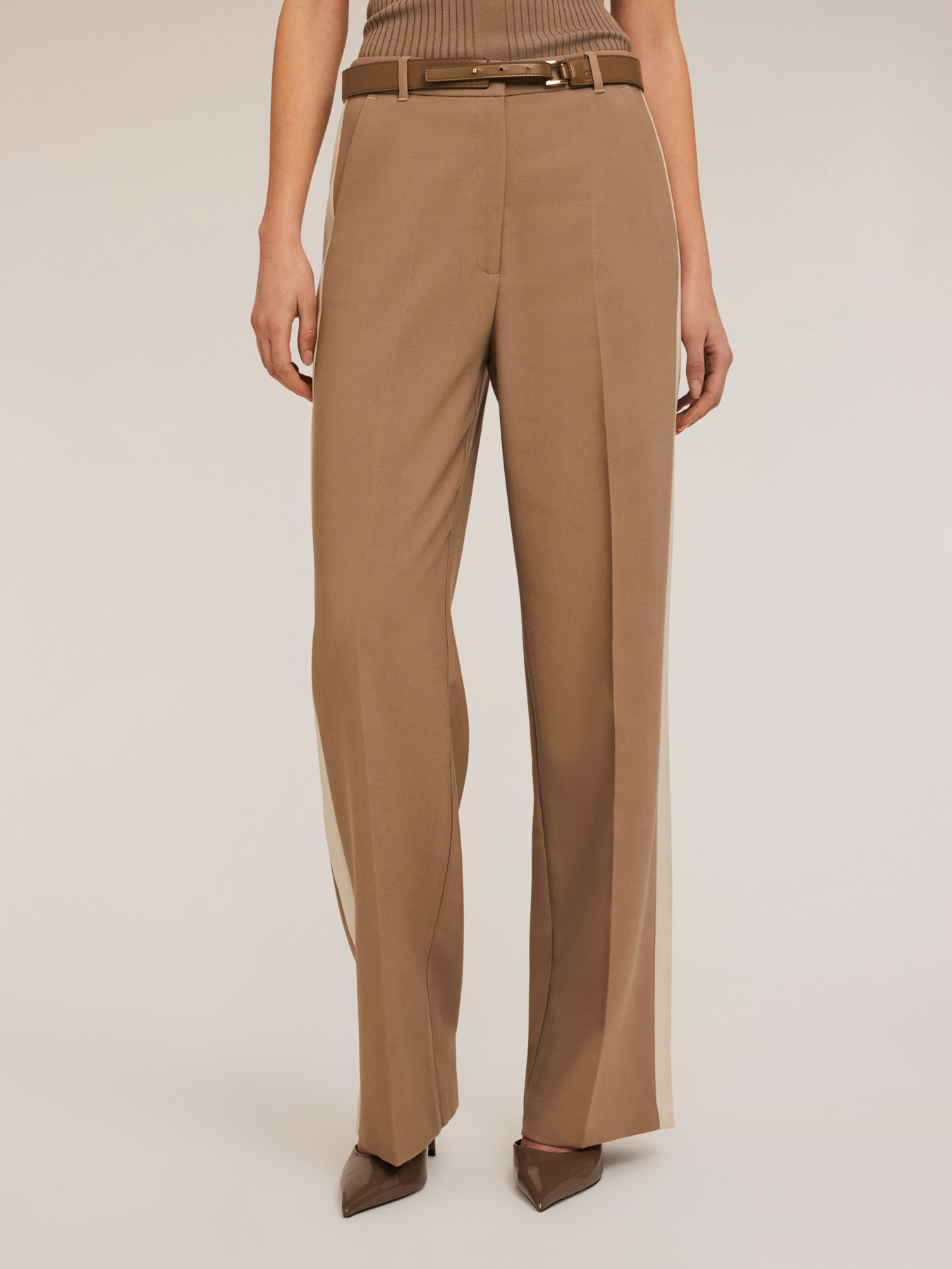 Pantalon large avec bande lat&eacute;rale image number 2