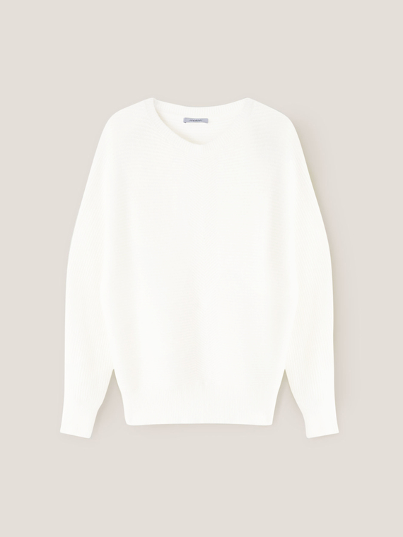 Gerippter Pullover ohne N&auml;hte